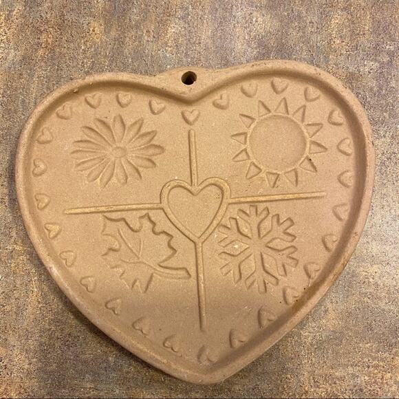 Vintage NEW Pampered Chef Seasons of the Heart Cookie Mold 1997 - Picture 1 of 5